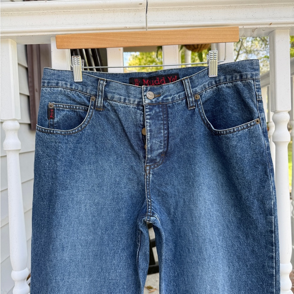 Vintage 90s Y2K Mudd Flare Denim jeans Size 13 - Picture 3 of 6